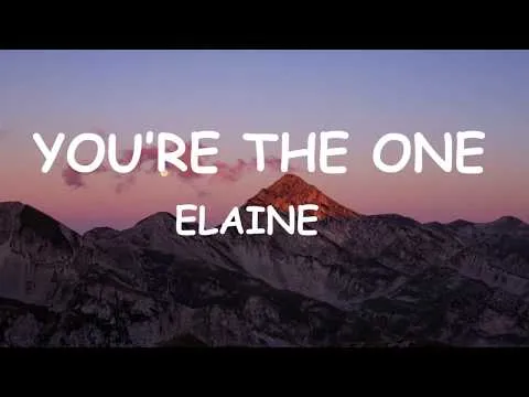 Elaine You're the one